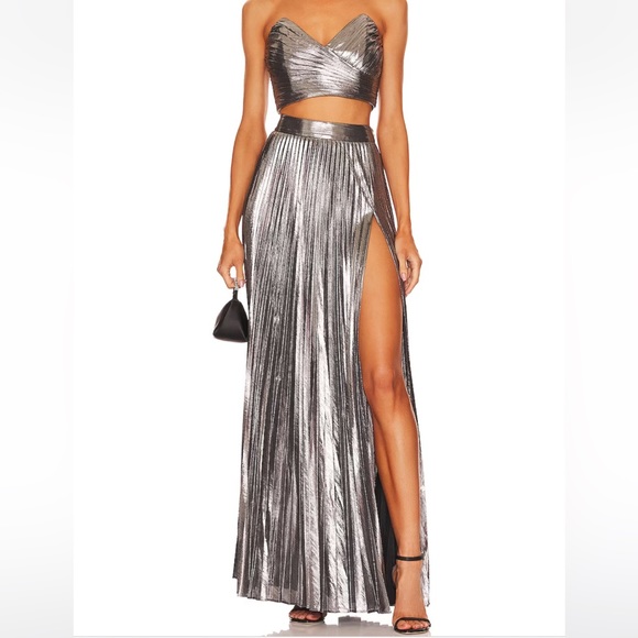 Retrofete Dresses & Skirts - Retrofete set Sophia Top and Cressida skirt in Gunmetal  XS